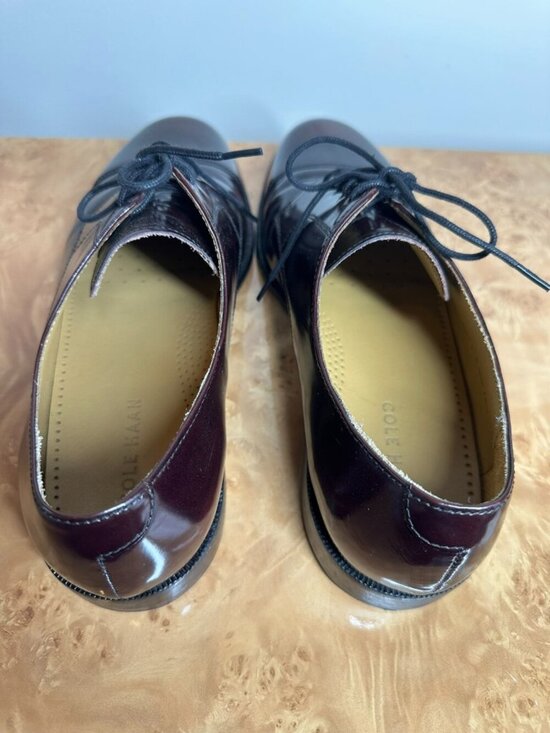 Cole Haan Burgundy Leather Oxford Cap Toe Dress Shoes Men\'s 9.5 D main image 8